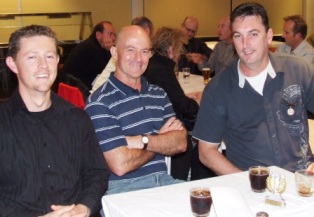 *Sitting back: L-R: Craig Pridham, Glenn Perussich and life member Jim McKenzie.